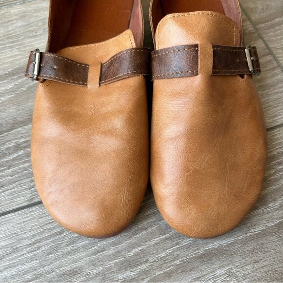 Handmade Soft Tan  Brown Leather Contrasting Colour Slip On Loafer - Picture 3 of 14